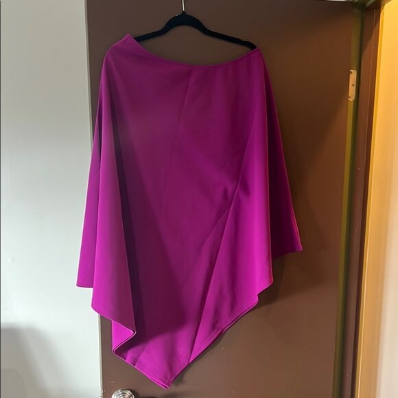 Magenta Women's One Shoulder Draped Dress - Picture 1 of 3